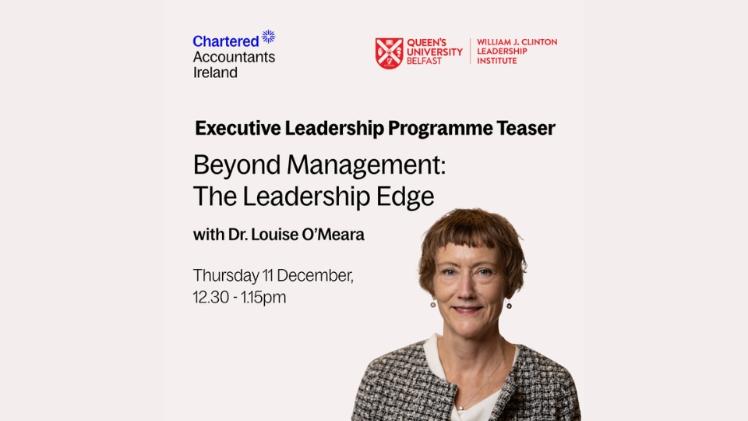 Dr Louise O'Meara with webinar title